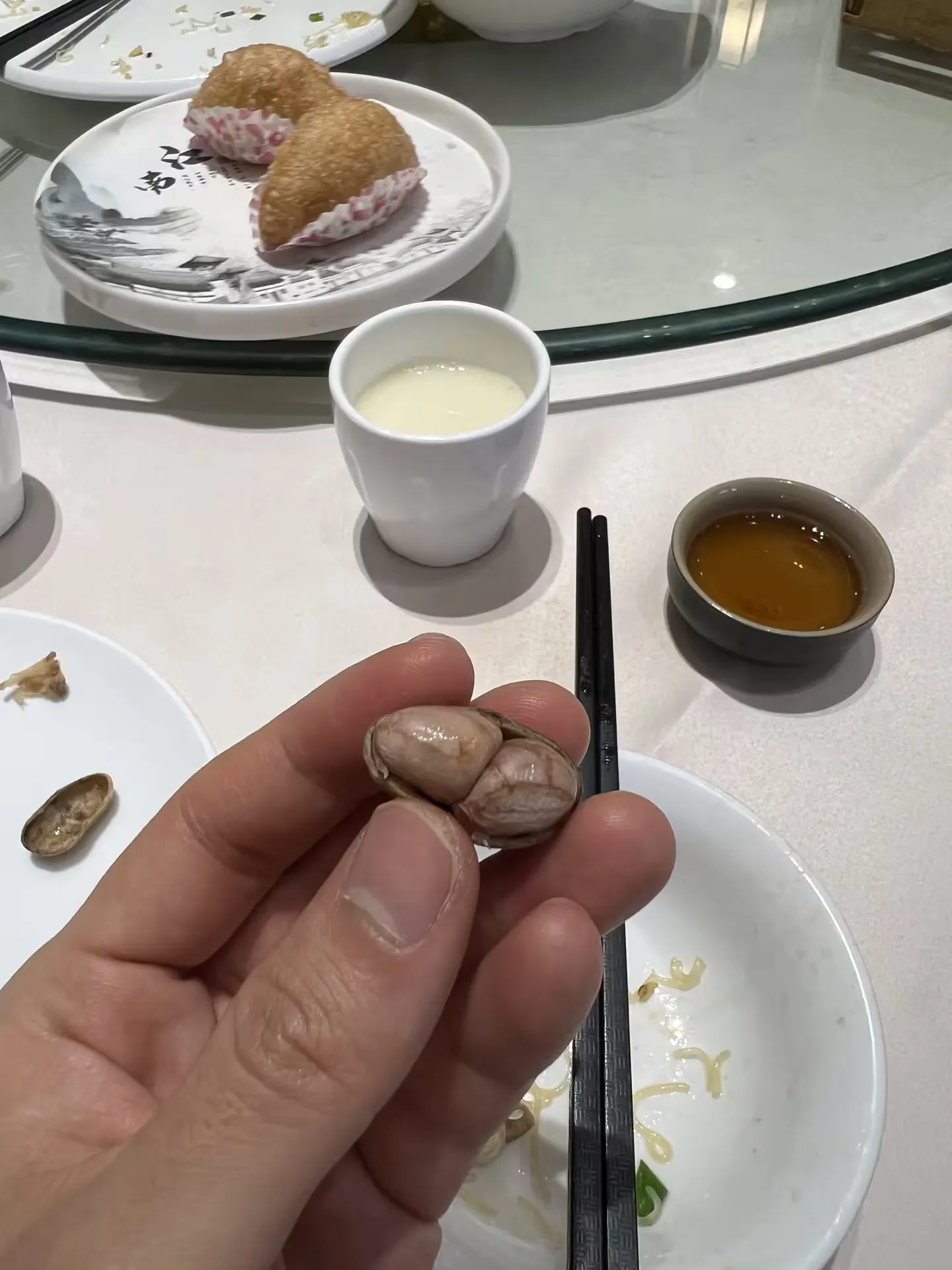 Soft steamed peanuts eaten straight from their shells