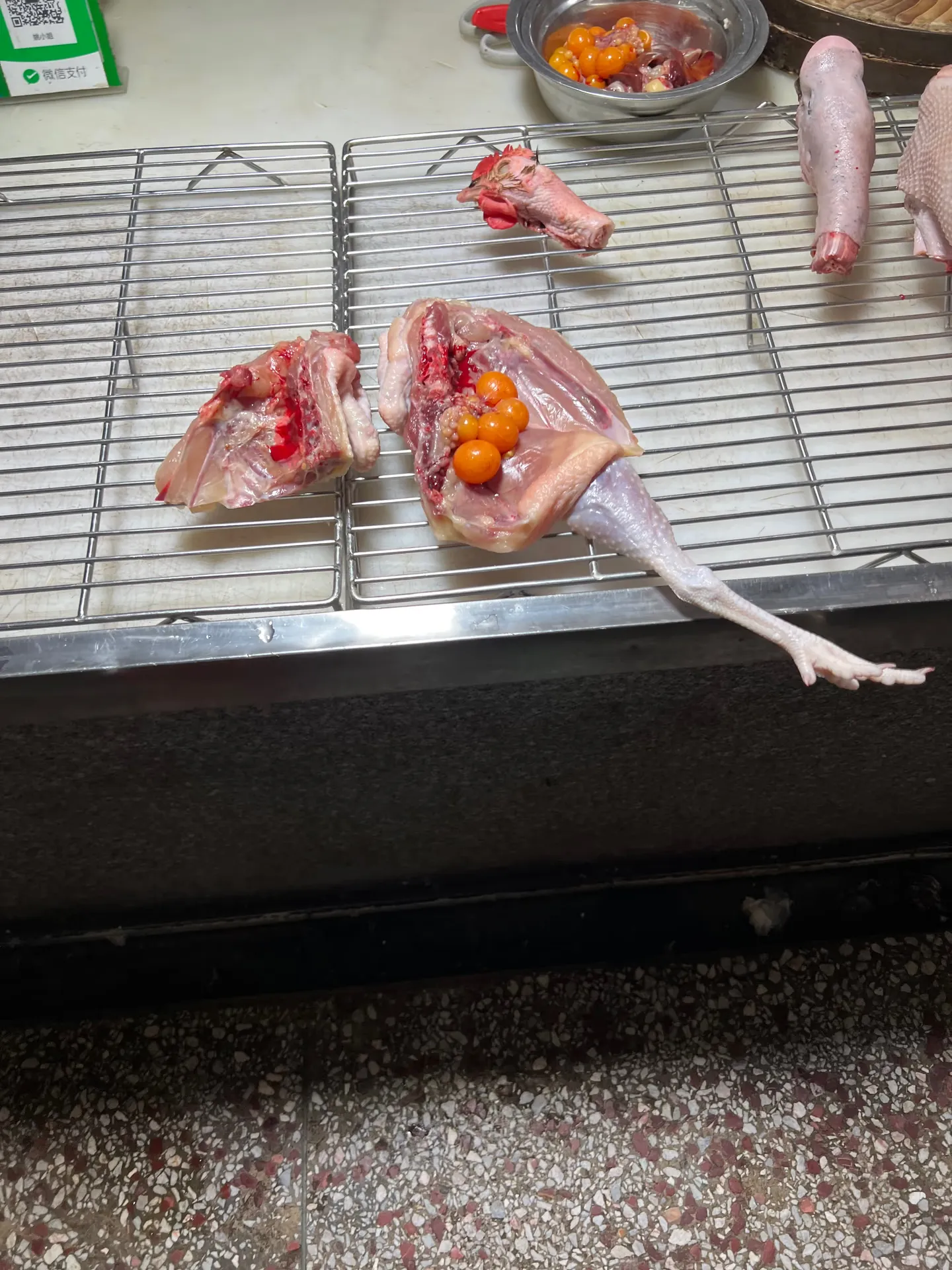 Ingredients being prepared
